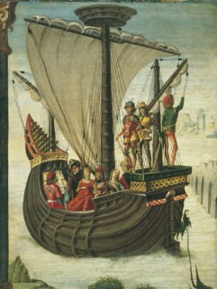 The Argonauts leaving Colchis, c. 1480. Artist: De' Roberti, Ercole (c. 1450-1496)