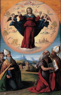 The Immaculate Conception with saints, c. 1535-1550. Artist: Garofalo, Benvenuto Tisi da (1481-1559)