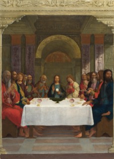 The Institution of the Eucharist, c.1490-1495. Artist: De' Roberti, Ercole (c. 1450-1496)