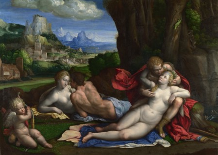 An Allegory of Love, c. 1527-1530. Artist: Garofalo, Benvenuto Tisi da (1481-1559)