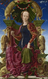 A Muse (Calliope), 1455-1460. Artist: Tura, Cosimo (before 1431-1495)
