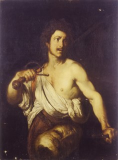 David with the Head of Goliath, c. 1635. Artist: Strozzi, Bernardo (1581-1644)