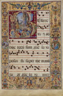 The Gradual. Initial R: The Resurrection, c. 1500. Artist: Antonio da Monza (active 1480-1505)