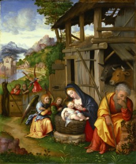 Nativity, ca 1515. Artist: Leonbruno, Lorenzo (1480-1537)