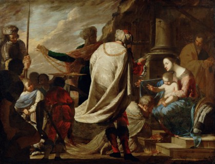Adoration of the Magi, c. 1640. Artist: Cavallino, Bernardo (1616-1656)