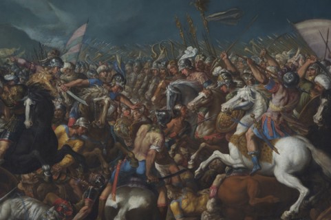 The Fight between Scipio Africanus and Hannibal, c. 1616-1618. Artist: Cesari, Bernardino (1565-1621)