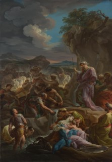 Moses striking the Rock, 1744. Artist: Giaquinto, Corrado (1703-1766)