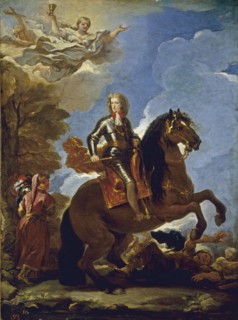 Equestrian Portrait of Charles II of Spain, before 1694. Artist: Giordano, Luca (1632-1705)