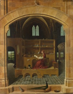 Saint Jerome in his Study, ca 1475. Artist: Antonello da Messina (ca 1430-1479)