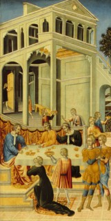 Salome Asking Herod for the Head of Saint John the Baptist, 1455-1460. Artist: Giovanni di Paolo (ca 1403-1482)