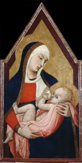Madonna of the Milk, Between 1325 and 1348. Artist: Lorenzetti, Ambrogio (ca 1290-ca 1348)