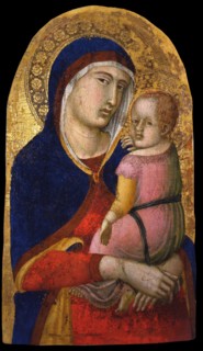 Madonna with Child, ca 1340. Artist: Lorenzetti, Pietro (ca 1300-ca 1348)