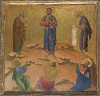 The Transfiguration of Jesus, ca 1308-1311. Artist: Duccio di Buoninsegna (1260-1318)