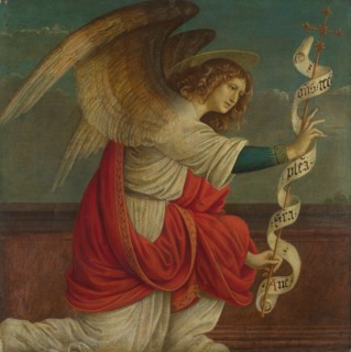 Archangel Gabriel (Panel from an Altarpiece: The Annunciation), before 1511. Artist: Ferrari, Gaudenzio (ca 1477-1546)