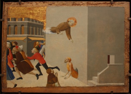 The blessed Ranieri frees the poors from a Florentine jail (From Borgo del Santo Sepolcro Altarpiece), 1437-1444. Artist: Sassetta (1392-1450)