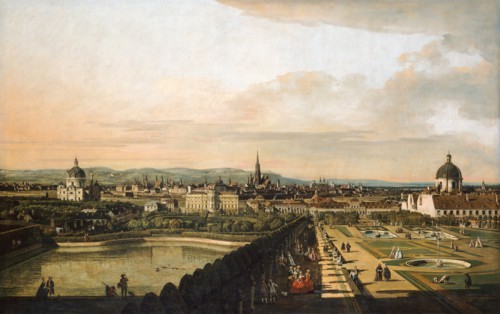 Vienna Viewed from the Belvedere Palace, 1759-1760. Artist: Bellotto, Bernardo (1720-1780)