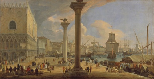 The Molo with the Ducal Palace, c. 1710. Artist: Carlevaris, Luca (1663-1730)