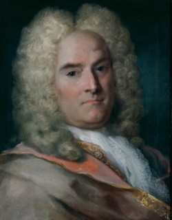 A Gentleman in a Gray Cape over a Gold-Embroidered Coat. Artist: Carriera, Rosalba Giovanna (1657-1757)