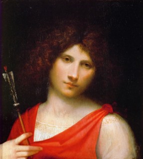 Young Man with Arrow, c. 1505. Artist: Giorgione (1476-1510)