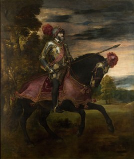 Equestrian Portrait of Charles V of Spain (1500-1558), 1548. Artist: Titian (1488-1576)