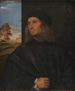 Portrait of the Painter Giovanni Bellini, 1511-1512. Artist: Titian (1488-1576)