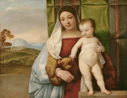 The Gipsy Madonna, c. 1510. Artist: Titian (1488-1576)