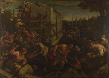 The Tower of Babel, ca. 1600. Artist: Bassano, Leandro (1557-1622)