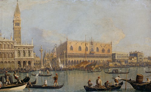 View of the Doge's Palace in Venice, before 1755. Artist: Canaletto (1697-1768)