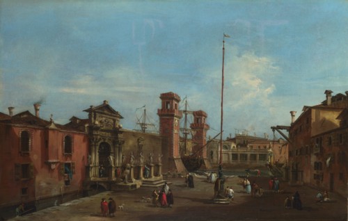 Venice. The Arsenal, 1755-1760. Artist: Guardi, Francesco (1712-1793)