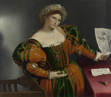 Portrait of a Woman inspired by Lucretia, ca 1530. Artist: Lotto, Lorenzo (1480-1556)