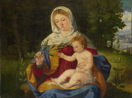 The Virgin and Child with a Shoot of Olive, ca 1515. Artist: Previtali, Andrea (ca 1480-1528)