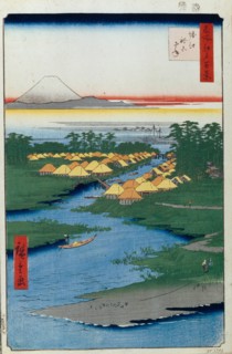 Horie and Nekozane (One Hundred Famous Views of Edo), 1856-1858. Artist: Hiroshige, Utagawa (1797-1858)