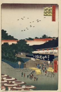Ueno Yamashita (One Hundred Famous Views of Edo), 1856-1858. Artist: Hiroshige, Utagawa (1797-1858)