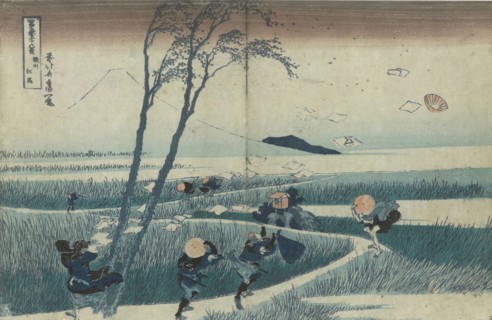 Ejiri in the Suruga province (from the series Thirty-Six Views of Mt Fuji), c. 1830. Artist: Hokusai, Katsushika (1760-1849)