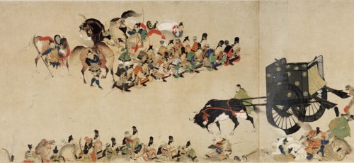 Illustrated Tale of the Heiji Civil War (The Imperial Visit to Rokuhara) 4 scroll, 13th century. Artist: Anonymous