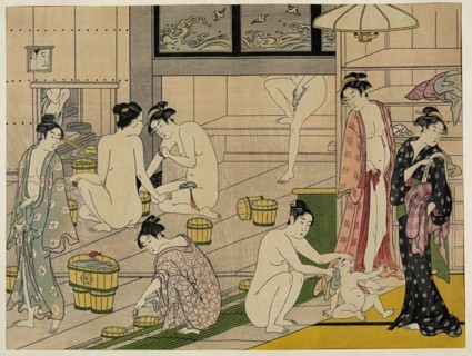 The Bathhouse Women, 1790s. Artist: Kiyonaga, Torii (1752-1815)