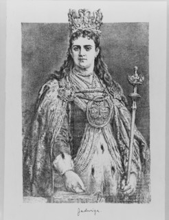 Queen Jadwiga of Poland, 19th century. Artist: Matejko, Jan Alojzy (1838-1893)