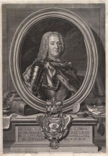 Portrait of Prince Michal Fryderyk Czartoryski (1696-1775), Mid of the 18th cen.. Artist: Mylius, Jan Fryderyk (active Mid of 18th cen.)