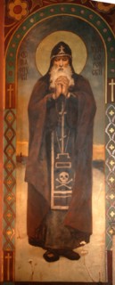 Saint Paphnutius of Borovsk, 1885-1896. Artist: Vasnetsov, Viktor Mikhaylovich (1848-1926)