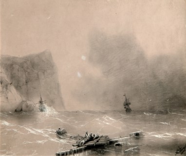 The disaster of the British fleet off the coast of Balaclava on November 14th, 1854, 1854. Artist: Aivazovsky, Ivan Konstantinovich (1817-1900)