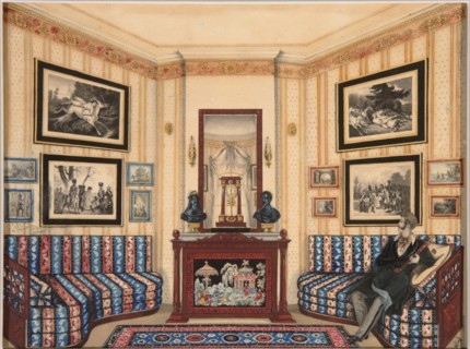 Prince Golitsyn' Room, 1840s. Artist: Anonymous