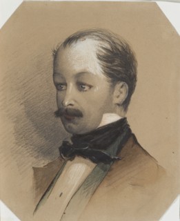 Portrait of the painter Pavel Andreyevich Fedotov (1815-1852), ca 1852. Artist: Baideman, Alexander Yegorovich (1826-1869)
