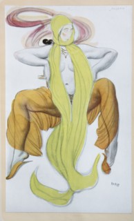 Costume design for the Ballet La Légende de Joseph by R. Strauss, 1914. Artist: Bakst, Léon (1866-1924)