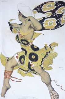 Phobos. Costume design for the ballet Narcisse by N. Tcherepnin, 1911. Artist: Bakst, Léon (1866-1924)