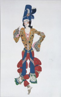 Costume design for the ballet Sheherazade by N. Rimsky-Korsakov, 1910. Artist: Bakst, Léon (1866-1924)
