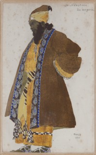 Costume design to the play The Martyrdom of St. Sebastian by Gabriele D'Annuzio, 1911. Artist: Bakst, Léon (1866-1924)