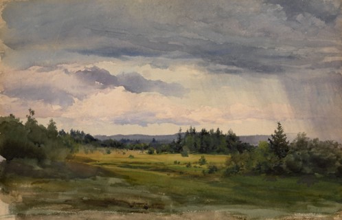 Landscape. Artist: Benois, Albert Nikolayevich (1852-1936)