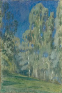Birches at Midday, 1903. Artist: Borisov-Musatov, Viktor Elpidiforovich (1870-1905)