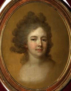 Portrait of Empress Maria Feodorovna (Sophie Dorothea of Württemberg) (1759-1828), 1796. Artist: Borovikovsky, Vladimir Lukich (1757-1825)