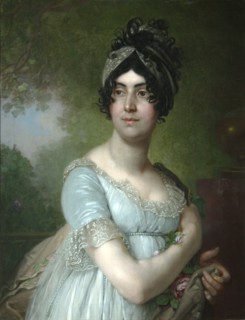 Portrait of Darya Semyonovna Yakovleva, 1801. Artist: Borovikovsky, Vladimir Lukich (1757-1825)